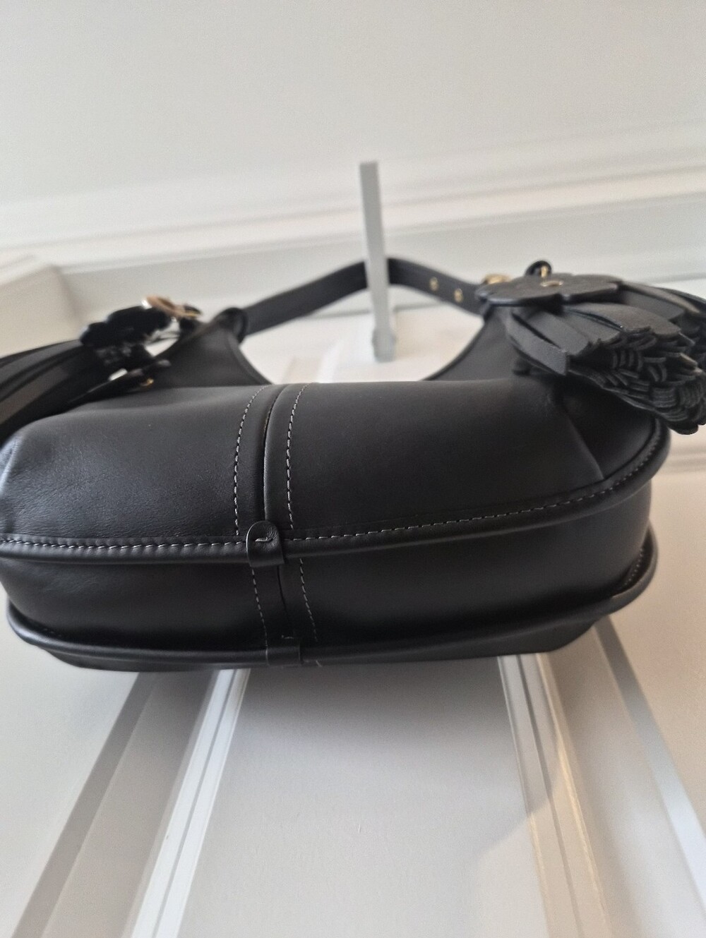 *Upcrafted/ReLoved [Coach] Ergo Shoulder Bag, CFI02, One-of-a-kind, Black, Charm - Picture 5 of 16